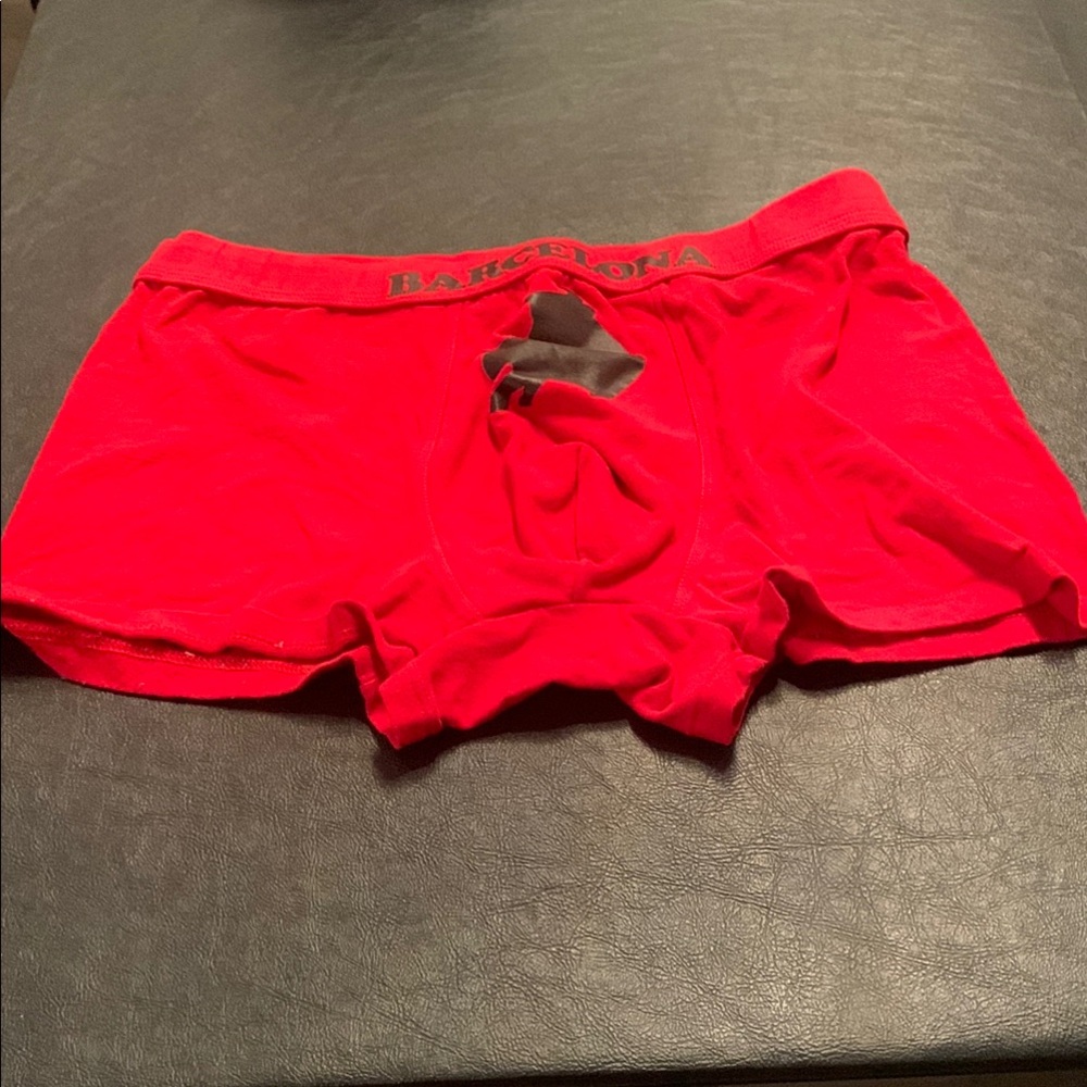 Vibrant Red Briefs with Elastic Waistband